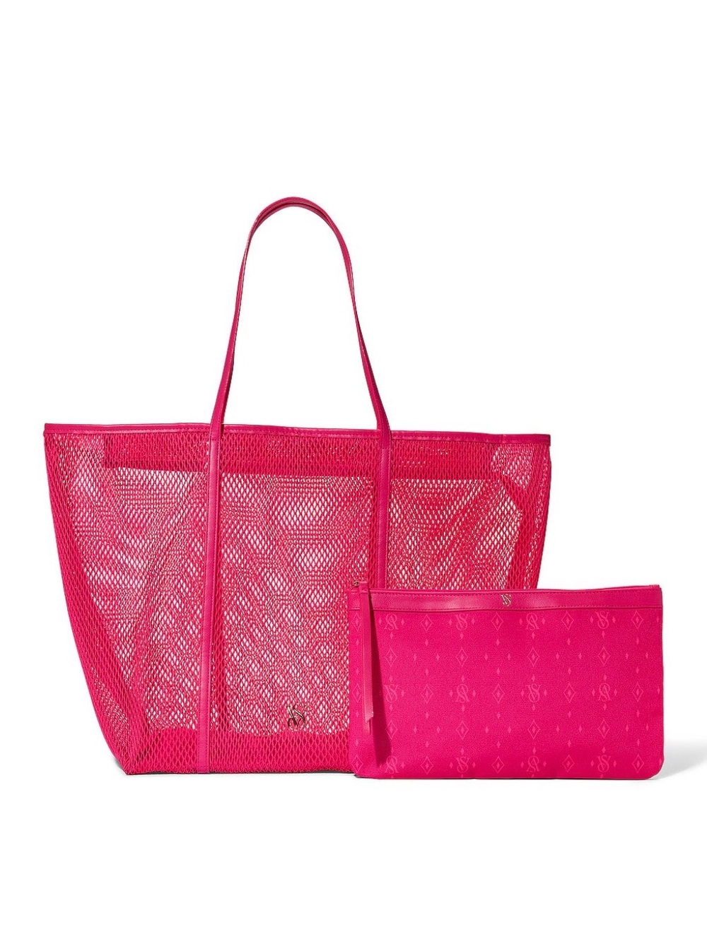 Victoria Secret Mesh Tote and Pouch Set